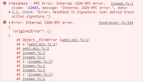 Metamask: Error data=0x when trying to send arguments to a function in smart contract
